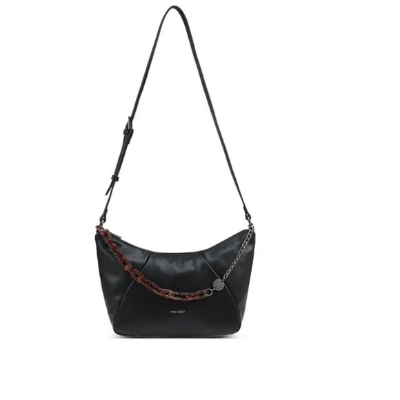 PIXIE MOOD Zurie Shoulder Bag / Black / Vegan / BNWT - Picture 5 of 7